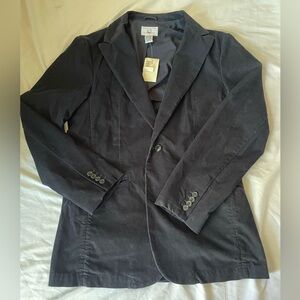 Armani Exchange Black Corduroy Sport Coat Blazer Size M Casual Jacket One Button